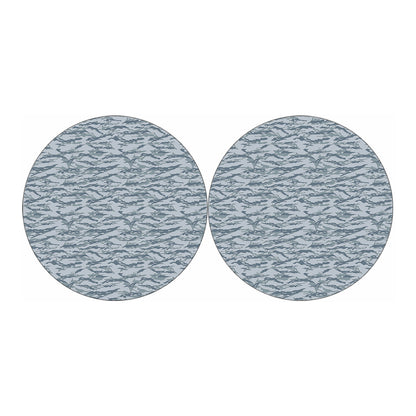 Winter Tiger Stripe Camo Pattern Print Car Coasters