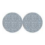 Winter Tiger Stripe Camo Pattern Print Car Coasters