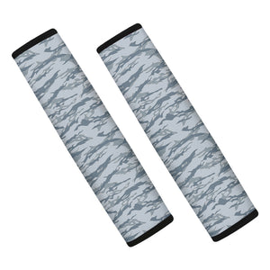 Winter Tiger Stripe Camo Pattern Print Car Seat Belt Covers