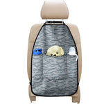 Winter Tiger Stripe Camo Pattern Print Car Seat Organizers