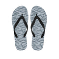 Winter Tiger Stripe Camo Pattern Print Flip Flops