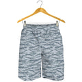 Winter Tiger Stripe Camo Pattern Print Men's Shorts