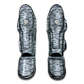 Winter Tiger Stripe Camo Pattern Print Muay Thai Shin Guards