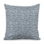 Winter Tiger Stripe Camo Pattern Print Pillow Cover