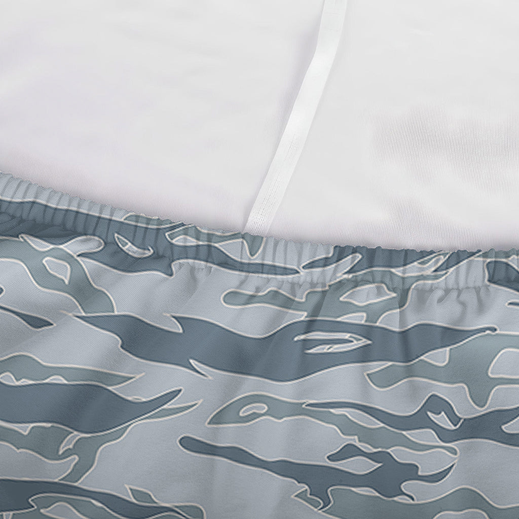 Winter Tiger Stripe Camo Pattern Print Sofa Cover