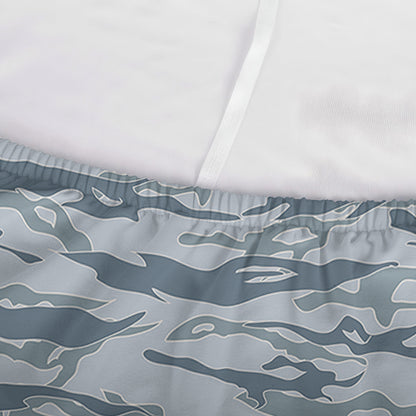 Winter Tiger Stripe Camo Pattern Print Sofa Cover