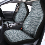 Winter Tiger Stripe Camo Pattern Print Universal Fit Car Seat Covers