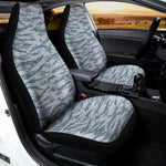 Winter Tiger Stripe Camo Pattern Print Universal Fit Car Seat Covers