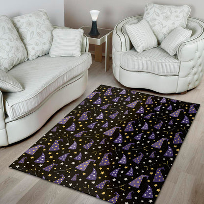 Wizard Hat Pattern Print Area Rug