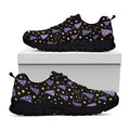 Wizard Hat Pattern Print Black Running Shoes