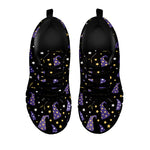 Wizard Hat Pattern Print Black Sneakers