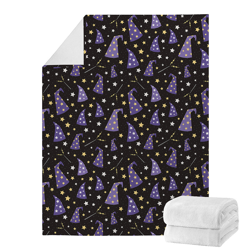 Wizard Hat Pattern Print Blanket