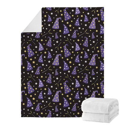 Wizard Hat Pattern Print Blanket