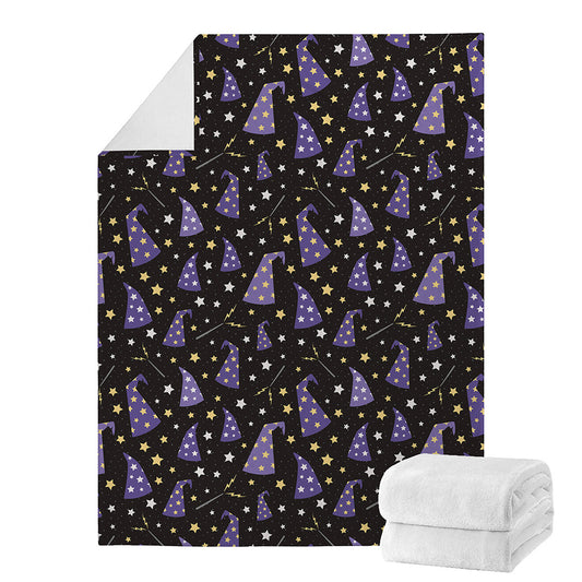 Wizard Hat Pattern Print Blanket