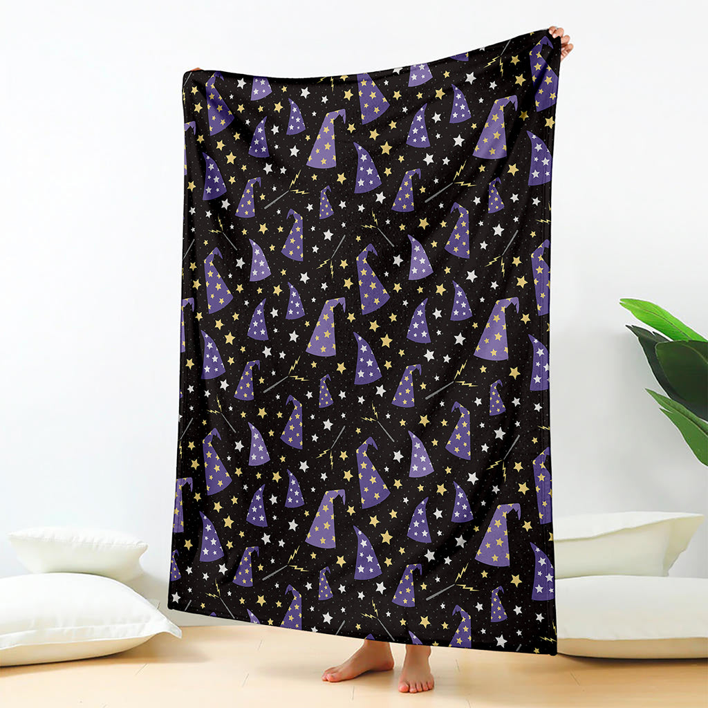 Wizard Hat Pattern Print Blanket