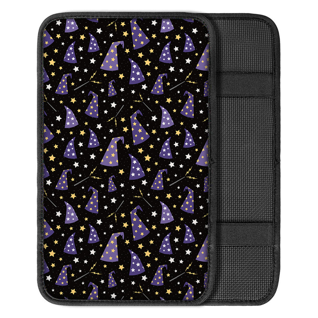 Wizard Hat Pattern Print Car Center Console Cover