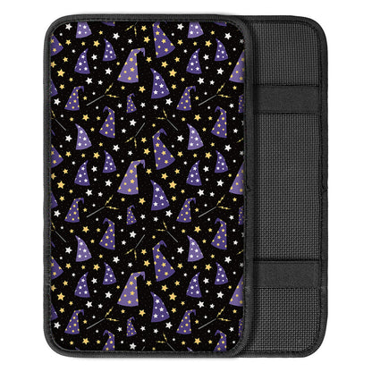 Wizard Hat Pattern Print Car Center Console Cover