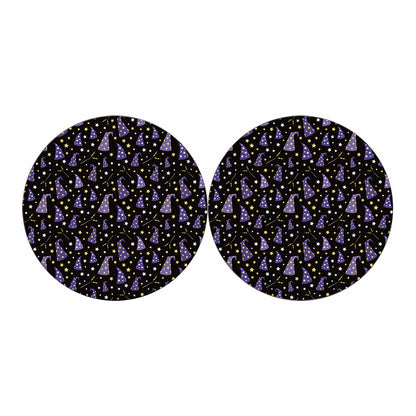 Wizard Hat Pattern Print Car Coasters