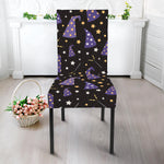Wizard Hat Pattern Print Dining Chair Slipcover