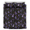 Wizard Hat Pattern Print Duvet Cover Bedding Set