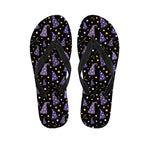 Wizard Hat Pattern Print Flip Flops