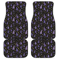 Wizard Hat Pattern Print Front and Back Car Floor Mats