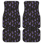 Wizard Hat Pattern Print Front and Back Car Floor Mats