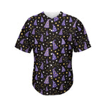Wizard Hat Pattern Print Men's Baseball Jersey