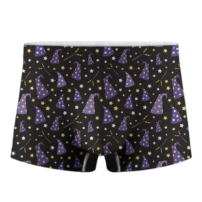 Wizard Hat Pattern Print Men's Boxer Briefs