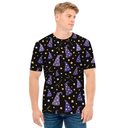 Wizard Hat Pattern Print Men's T-Shirt