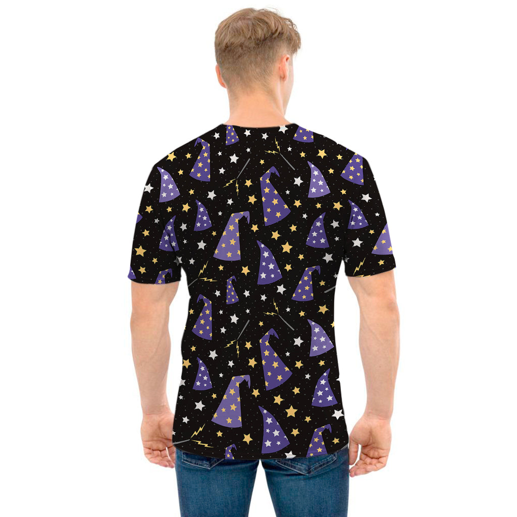 Wizard Hat Pattern Print Men's T-Shirt