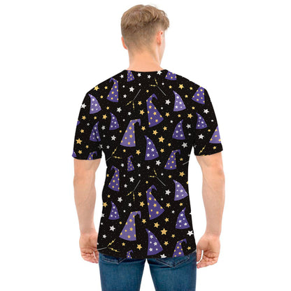 Wizard Hat Pattern Print Men's T-Shirt