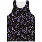 Wizard Hat Pattern Print Men's Tank Top