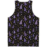 Wizard Hat Pattern Print Men's Tank Top