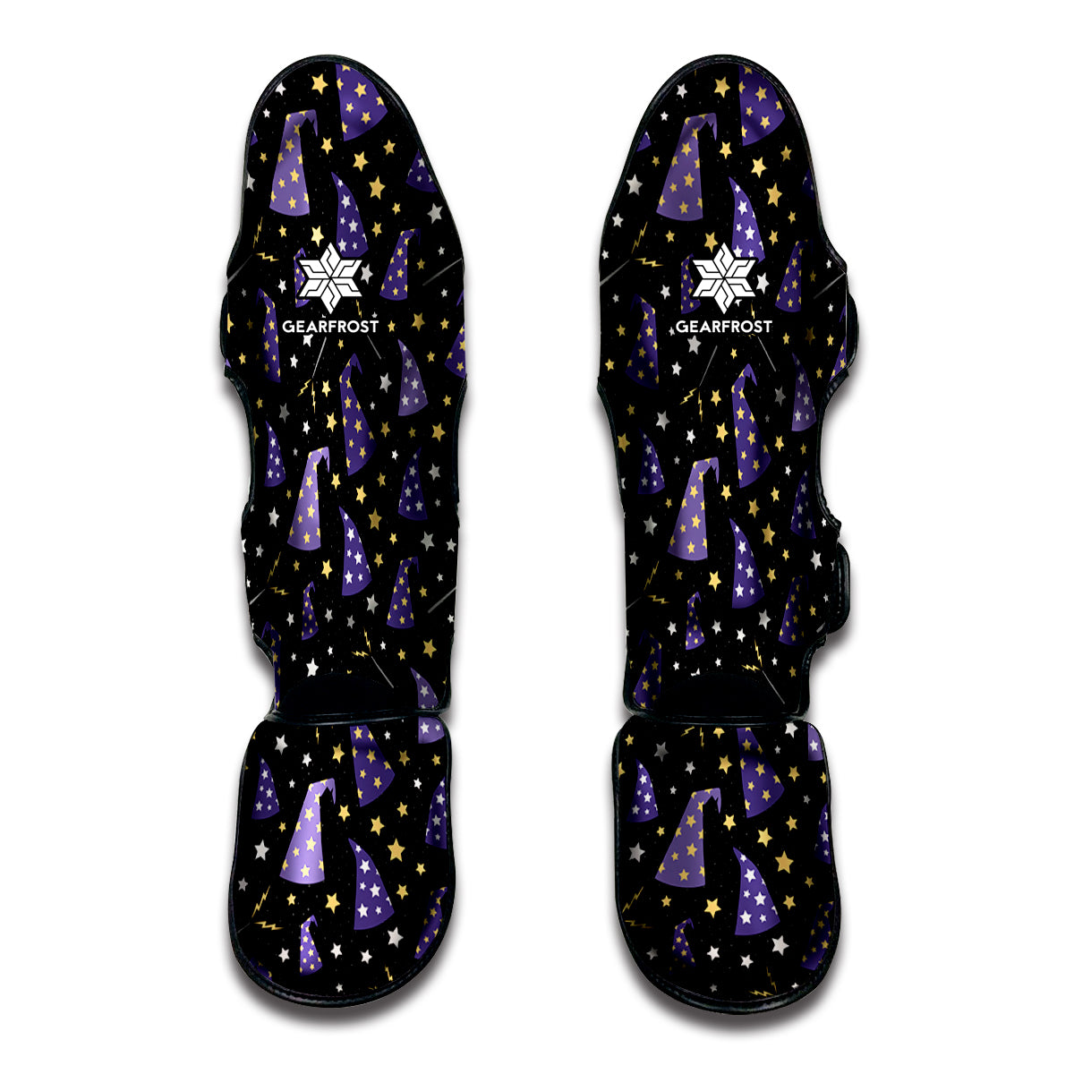 Wizard Hat Pattern Print Muay Thai Shin Guard
