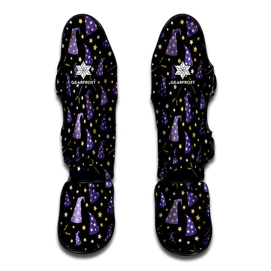 Wizard Hat Pattern Print Muay Thai Shin Guard