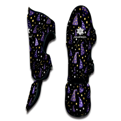 Wizard Hat Pattern Print Muay Thai Shin Guard