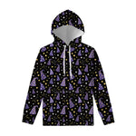 Wizard Hat Pattern Print Pullover Hoodie