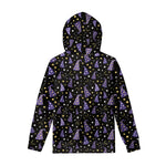Wizard Hat Pattern Print Pullover Hoodie