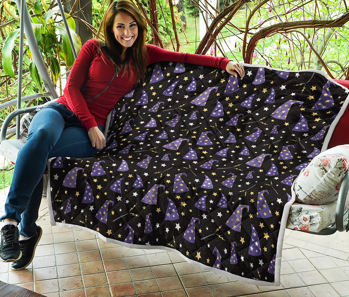 Wizard Hat Pattern Print Quilt