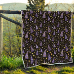 Wizard Hat Pattern Print Quilt