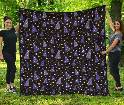 Wizard Hat Pattern Print Quilt