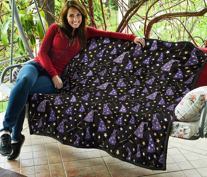Wizard Hat Pattern Print Quilt