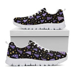 Wizard Hat Pattern Print White Sneakers