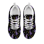 Wizard Hat Pattern Print White Sneakers