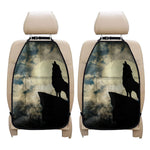 Wolf Howling At The Full Moon Print Car Seat Organizers