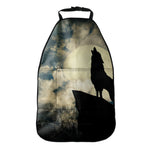 Wolf Howling At The Full Moon Print Car Seat Organizers