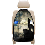 Wolf Howling At The Full Moon Print Car Seat Organizers