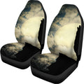 Wolf Howling At The Full Moon Print Universal Fit Car Seat Covers