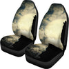 Wolf Howling At The Full Moon Print Universal Fit Car Seat Covers